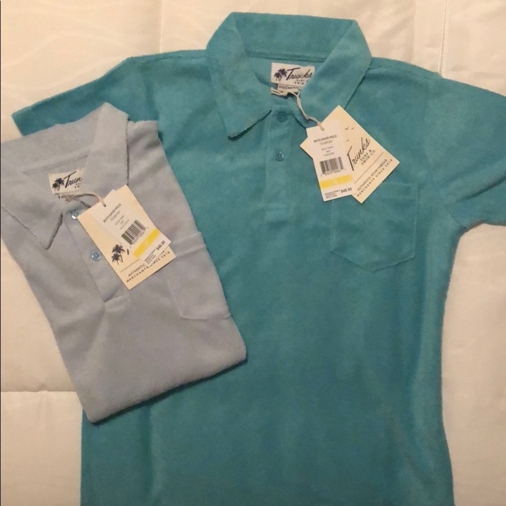 Trunks Surf & Swim Co. Boys Terry Cloth Polo Shirt